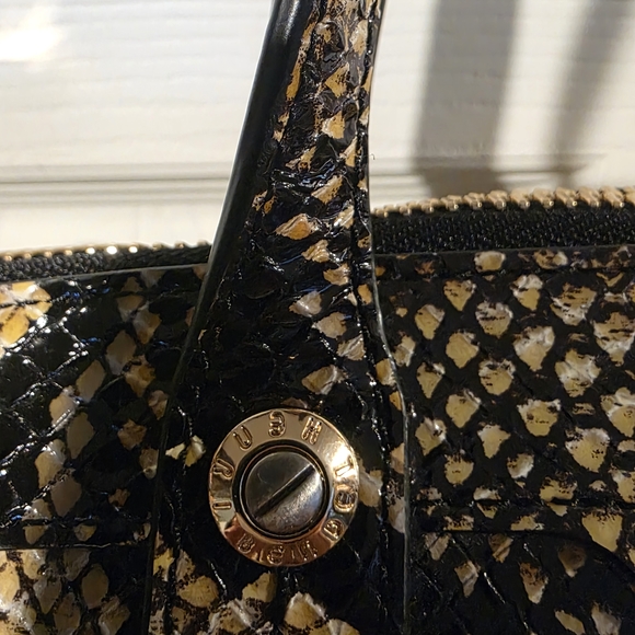 NWOT Henri Bendel W57TH Satchel Python Embossed Leather w/dustbag - Picture 3 of 16